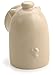 RSVP Stoneware Pig Salt Keeper Including Spoon, Oatmeal