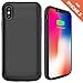 iPhone X Battery Case,Ruky 6000 mAh Rechargeable Extended Battery Charger Protective Case Power Pack for Apple iPhone X 5.8-inch - (Black