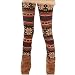 Zeagoo Women's Soft Knitted Warm Multi-patterns Tights Leggings Black