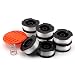 [9-Pack] Line String Trimmer Replacement Spool, 30ft Line 0.065" Diameter Auto-Feed Replacement Spools, 9 Pack (8 Replacement Spool, 1 Trimmer Cap) primary