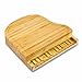 TOSCANA - a Picnic Time brand Piano Cheese Board & Knife Set, Novelty Charcuterie Board with Cheese Knife Set, Cheese Boards Charcuterie Boards, (Bamboo)