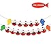 Happy Birthday Bobber Gone Fishing Baby Monthly Photo Banner Little Fisherman First B-day Boys Photo Props Kids Party Decoration Supplies