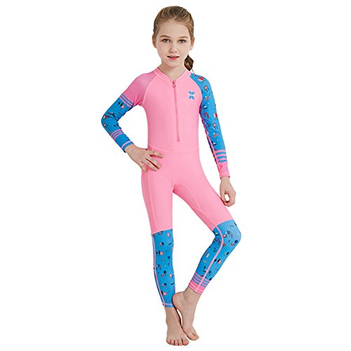 Fashionwu Children Unisex Colorful Jumpsuit Swimsuit Conjoint Quick Cute Dry Suit Set
