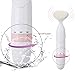 Cosomo Facial Brush Cleansing System Body Electric Massager Exfoliating Reviatlizing Waterproof Microdermabrasion Exfoliator Pore Minimizer Acne Dark Spots and Blackheads with 1 battery, White