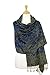 PASKMLNA Reversible Paisley Pashmina Shawl Wrap Elegant Colors (#14Light Navy)…