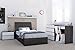 Nexera Allure Vanity, Ebony and White