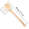Ithyes Body Brush Dry Brushing Back Scrubber Shower Bath Brush Bamboo Wood Long Handle Natural Bristles exfoliating…