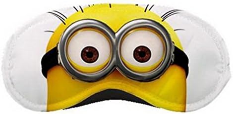 LZME059 MINIONS DESPICABLE ME White Custom Sleeping Eye Mask