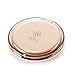 OMIRO Compact Mirror, 1X/10X Magnification 3½“ Pocket Size Round Acrylic Folding Hand Mirror for Travel Makeup (Gold)
