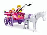 Ausini Fairyland Horse and Buggy Girls Building Bricks 117pc Educational Set – Best Gift for Girls