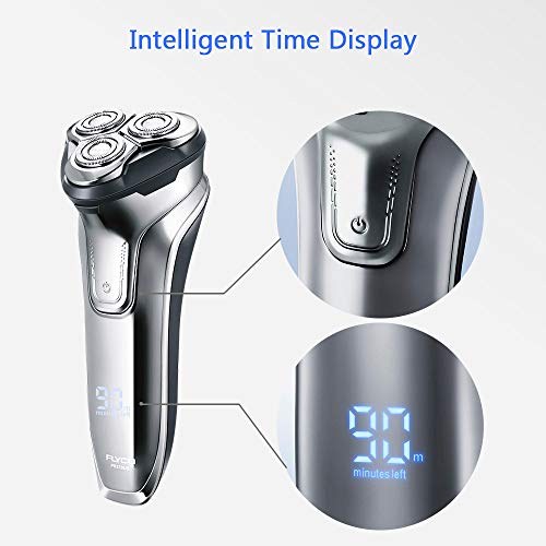FLYCO Electric Razor Rotary Shaver for Men 3D Rechargeable Cordless