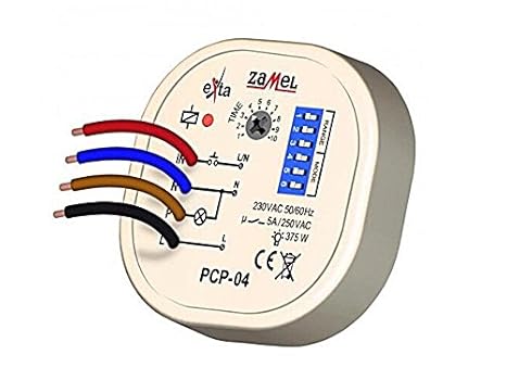 Zamel PCP-04 Zeitrelais Multifunktionsrelais für Unterputz Dosen Zeitschalter 8 Verschiedene Funktionen Zeitsteuerung Zeitsch
