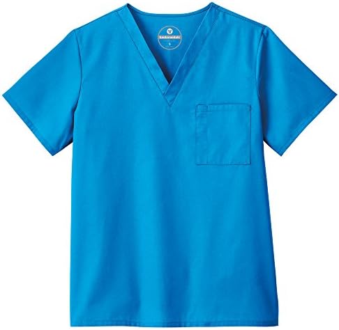 F3 Fundamentals By White Swan Unisex V-Neck Solid Scrub Top Xxxxxx-Large Ocean