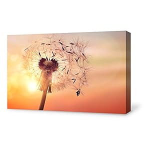 Canvas Wall Art for Living Room,Bedroom Home Artwork Paintings Dandelion Ready to Hang - 12x18 inches