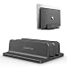 [Updated Dock Version] Vertical Laptop Stand, OMOTON Double Desktop Stand Holder with Adjustable Dock (Up to 17.3 inch), Fits All MacBook/Surface/Samsung/HP/Dell/Chrome book (Black) primary