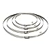 VIVOSUN Stainless Steel Air Ducting Clamps, 4/6/8/12 Inch Adjustable Hose Clamps with Worm Drive for Ducting, Heating, Cooling, Exhaust, and Ventilation (Pack of 2)