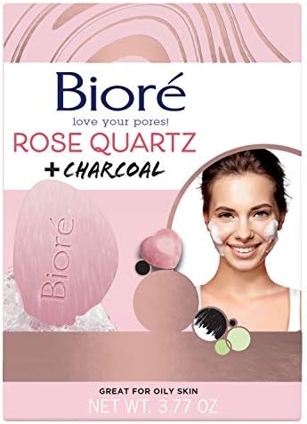 rose quartz and charcoal face wash