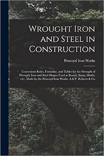 Wrought Iron and Steel in Construction: Convenient Rules, Formulae, and Tables for the Strength of Wrought Iron and Steel Shapes Used as Beams, ... the Pencoyd Iron Works, A.& P. Roberts & Co