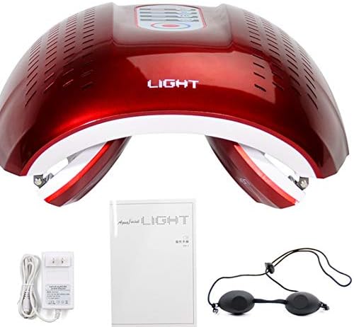 PDT LED Light Beauty Photodynamic Lamp Face Mask Photon Light Therapy Light Phototherapy Lamp Foldable Machine For Acne Remover 7 Colors-red