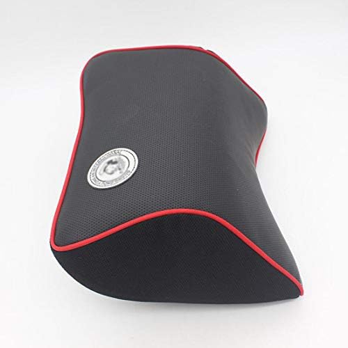 Richdoo 1X Memory Foam Car Van Seat Headrest Pad Travel Pillow Neck Rest Support Cushion, Black red