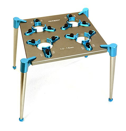 Integy RC Model Hop-ups C27104BLUE Team Workstation & Shock Rebuild Stand for Shock Size 10mm-16mm