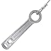 Dixie EMS 5080 Heavy Duty Metal Oxygen Cylinder Wrench/Key with Chain