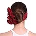 YI HENG MEI Women's Elegant Strench Chiffon Pleated Flower Hair Bands Headband Turban Cap