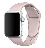 MadeforOnline : Sport Band for Apple Watch 42mm 38mm Soft Silicone Waterproof Replacement Band iWatch Bands Wristband for Apple Watch Sport, Series 3, 2, 1, Nike+, Edition, S/M M/L