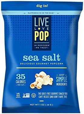 Live Love Pop Sea Salt Popcorn 4.4 oz. (4 pack)