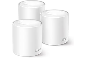 TP-Link Deco X10 AX1500 Mesh WiFi 6 System (3-Pack) – Covers Up to 5,600 Sq Ft / 3-5 Rooms, Dual-Band 1.5 Gbps, AI-Driven Mes