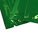 100 Glossy Green Two-Sided Aluminum Mylar Zip-Lock Flat Style Bags Outer Size 7.5x10cm (3x4