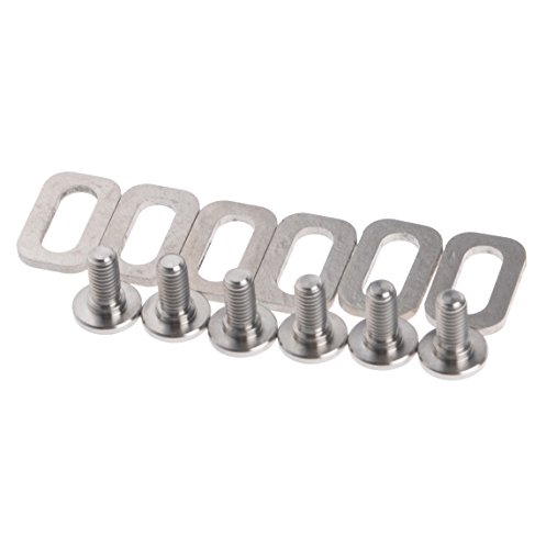Wanyifa Titanium Ti Bolts Spacers for Look KEO Road Bike Clipless Pedals Cleats - Thumbnail 3