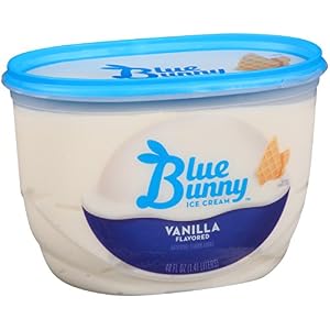 Image of Blue Bunny Vanilla Flavored Ice Cream, 48 oz (frozen)