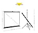 Famirosa Projector Screen with Foldable Stand Tripod,100 Inch Diagonal HD 4:3 Pull Up Portable Indoor Outdoor Movie Projection Screens,for Home Theater Cinema Party Office Presentation