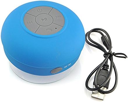 ljersa® Waterproof Bluetooth Speaker Waterproof Wireless Bluetooth Handsfree Mic Suction Mini Speaker Shower Car Stereos Handsfree (Blue)
