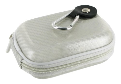 rooCASE EVA Hard Shell (Candy Licorice Silver) Carrying Case with Memory Foam for Sony Cyber-shot Digital Camera DSC-TX20 TX66 TX200V WX50 WX70 WX150 W610 W620 W650 W690