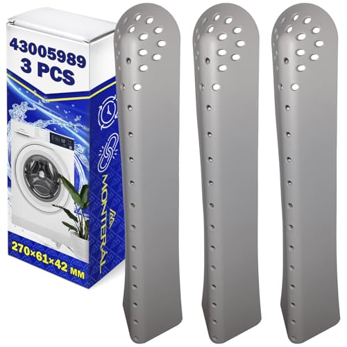 3 x Washing Machine Drum Paddle 270 x 61 x 42 mm with Original Code 43005989 for Candy for Haier for Hoover for Rosieres for Zerowatt MONTERAL