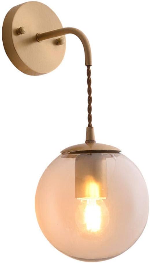 Lampe Wandleuchte Wandlampen Aussenlampe Glaskugel Nordic Led Wandleuchten Schlafzimmer Badezimmer Spiegelleuchte Vintage Kupfer Wandleuchte Neben Wandlampe B Amazon De Beleuchtung