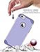 iPhone 6 Cases, Vogue Shop 2in1 Hybrid Hard PC Cover and Inner Soft Silicone Corner Protection High Impact Defender Combo Shell Case for iPhone 6 4.7 inch (purple)