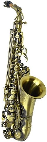 Schiller Premier Havana Alto Saxophone - Antique Lacquer Finish with Totem Keys
