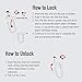 Crystal Vision Anti Theft Loud 130db Alarm Heavy Duty Bike Lock Weather Proof Multi Purpose (U Lock 14mm)