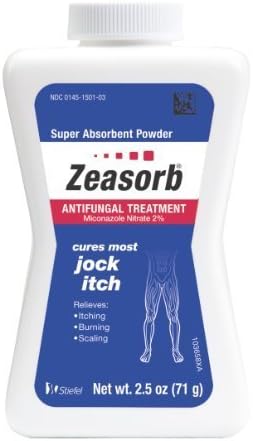 Zeasorb Antifungal Treatment Powder, Jock Itch, 2.5 Ounce (Pack of 2) by Zeasorb