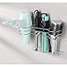 mDesign Bathroom Wall Mount Metal Hair Care & Styling Tool Organizer Storage Basket for Hair Dryer, Flat Iron, Curling Wand, Hair Straighteners, Brushes – Steel Wire – Chromethumb 2