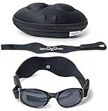 Tuga Baby/Toddler UV 400 Sunglasses with Two Adjustable Straps and Case (0-5 Years)