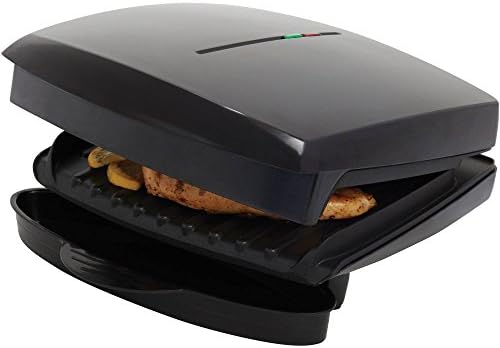 Non-stick coating Easy-open cover Dust and oil drain storage Mini Indoor Grill