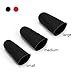 Silicone Finger Protectors Covers Caps for Hot Glue Gun Wax Rosin Resin Honey Adhesives Scrapbooking Sewing Crafts Ironing Embroidery Needlework Accessories (Black&Red)