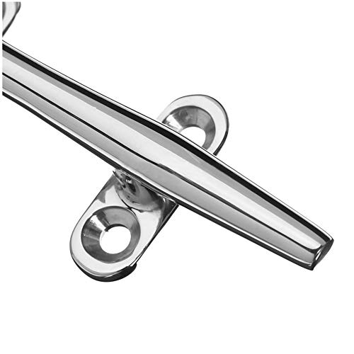 ELEG-5" Heavy Duty Base Boat Dock Deck Rope Cleat Marine Bollard Yacht Stainless New