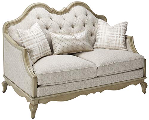 Acme Chelmsford Loveseat in Beige 56051 main image 0