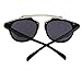 Shiratori Classic Rimsless Lens Woman's Brand Sunglasses 100% UV Protection (black)