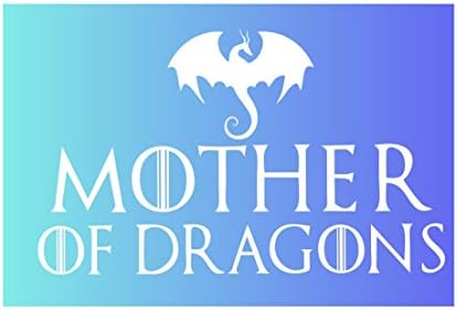 Vinstickers - MOTHER OF DRAGONS stickers for car, truck, laptop and at home - BUY 2 get 1 FREE - Color Your Life (white)